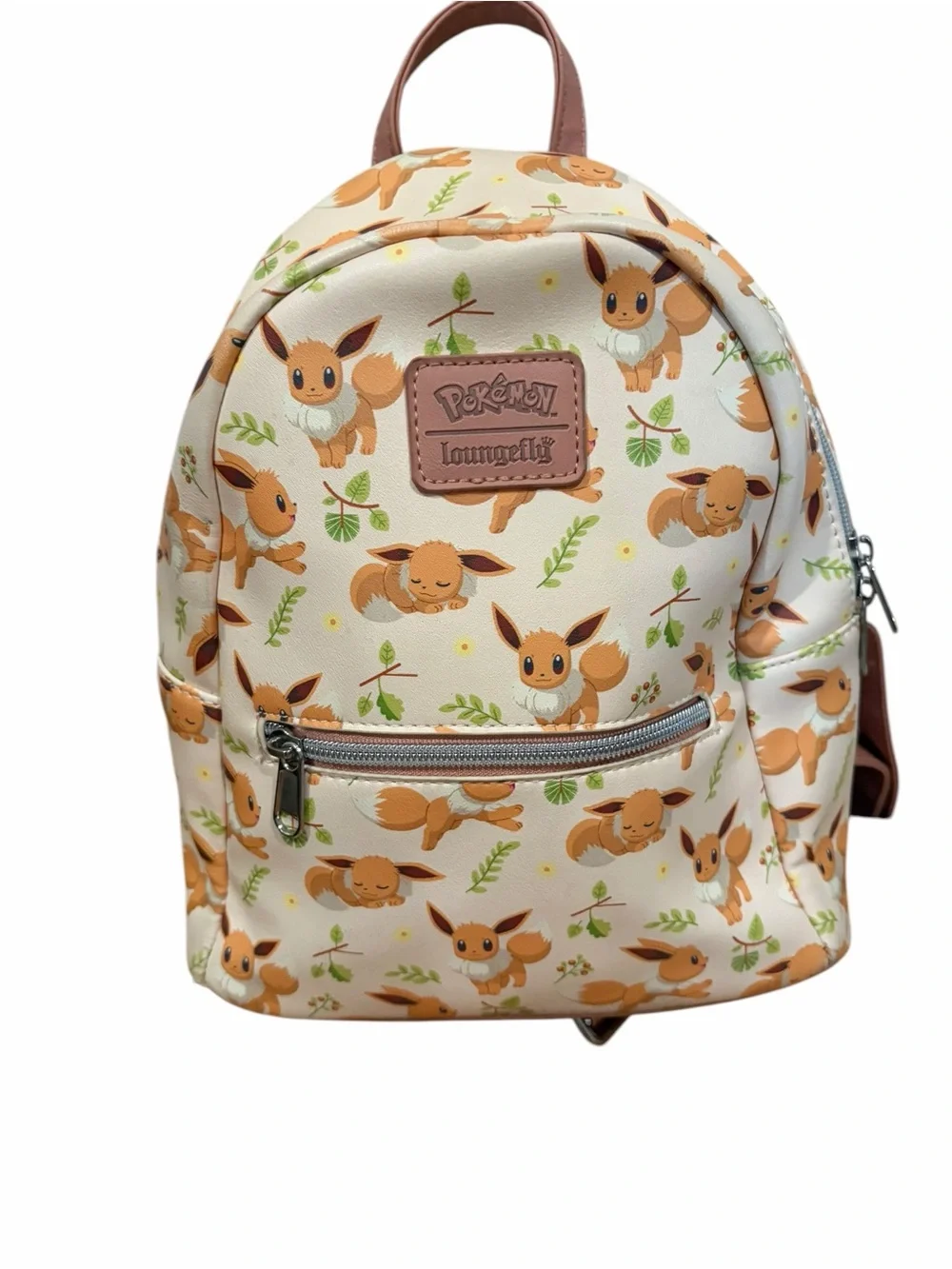 Pokémon Loungefly Eevee Poses Branches all over Mini Backpack